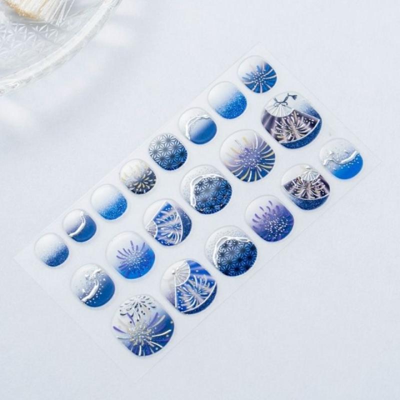 和風ネイルシール　Nail Sticker 匠・星彩夜空(ショート)(LUNAKAさん)のメインイメージ