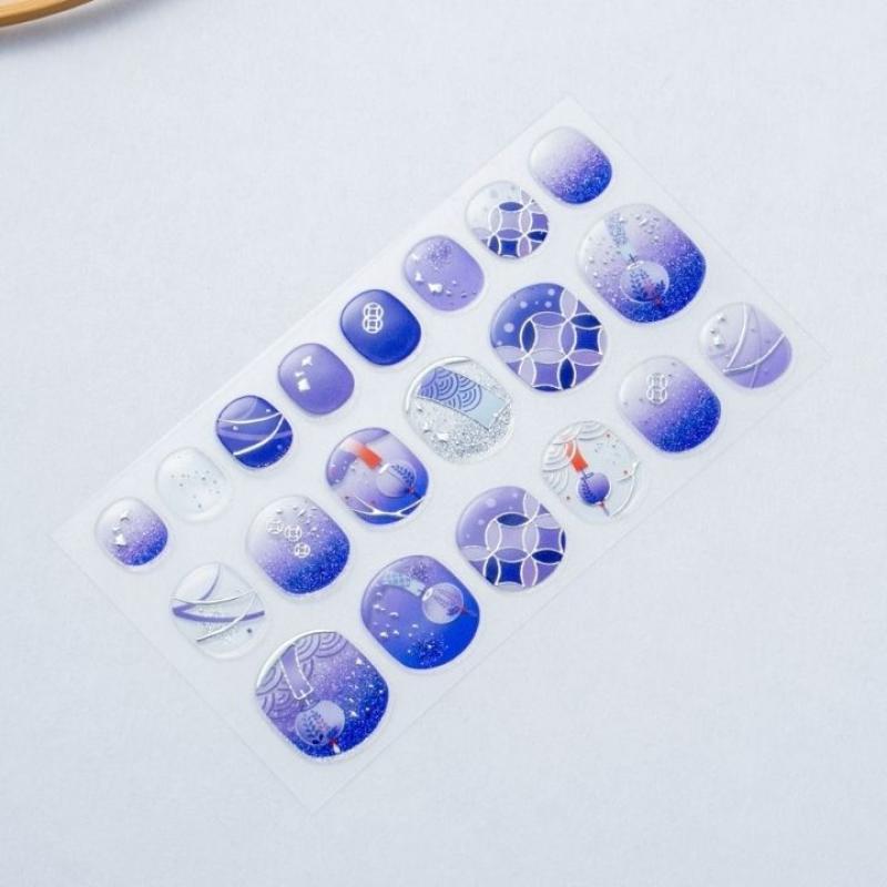 和風ネイルシール　Nail Sticker 匠・清風明月(ショート)(LUNAKAさん)のメインイメージ