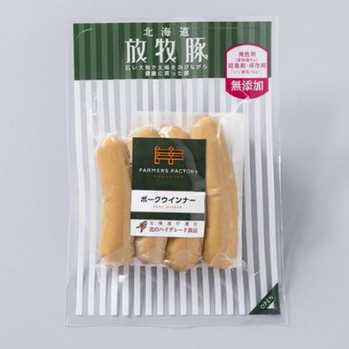 北海道放牧豚ポークウインナー　100ｇ（4本入）(ファーマーズファクトリーさん)のメインイメージ