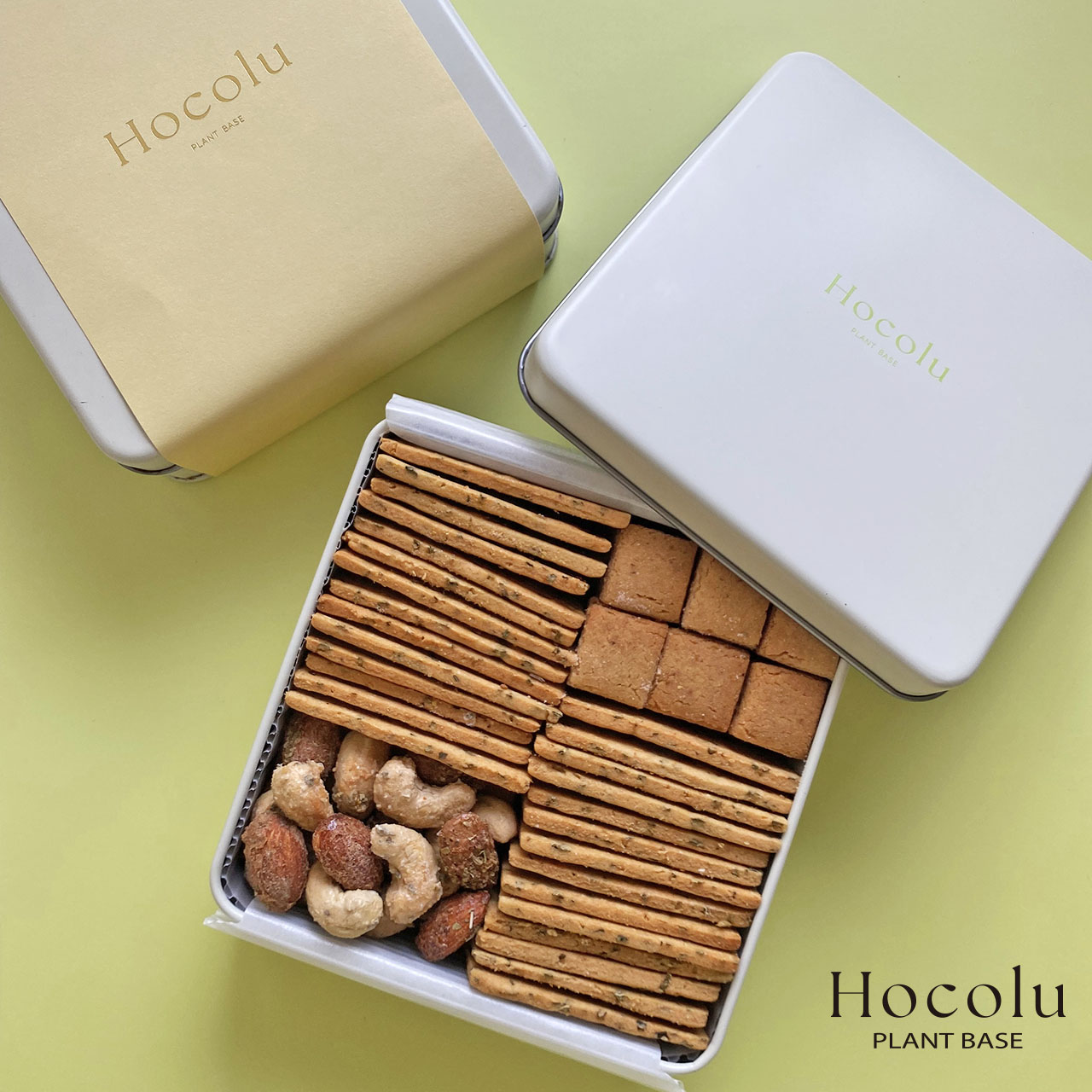 大人のおつまみ缶　スパイスナッツ＆クラッカー3種セット(Hocoluさん)のメインイメージ