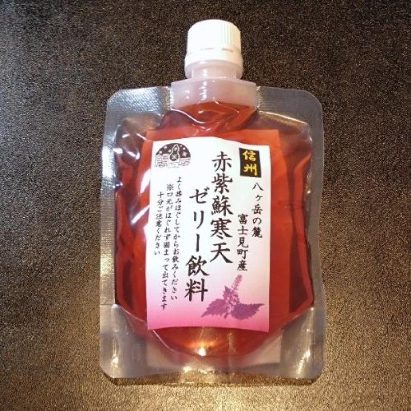 赤紫蘇寒天ゼリー飲料150㎖　（2個）　そのまま飲めるしそゼリー(馨工房さん)のメインイメージ