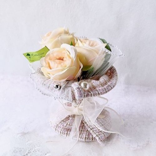 ツィードブーケ（S）（空気をきれいに・カタリーヌフラワー）AR-0503/Hφ18㎝(フルールちよさん)のメインイメージ