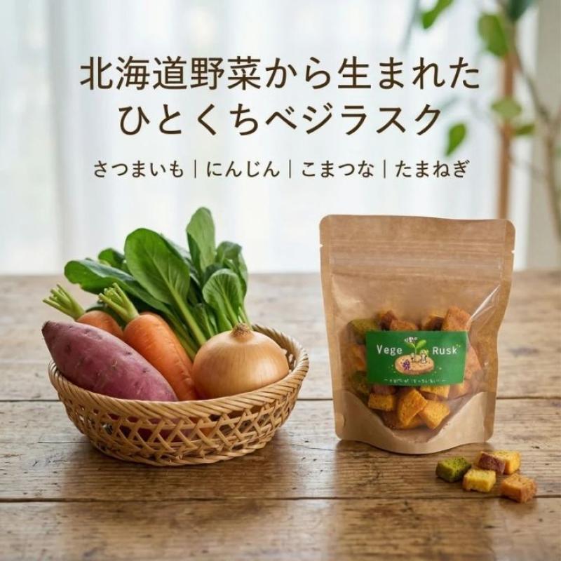 【送料込】母の日に喜ばれる｜北海道産ベジラスク＆選べる癒しギフトセット(赤・ブリザーブドフラワー)　母の日におすすめ☆(やさいのおやつ　ブルーブロッサムさん)のメインイメージ