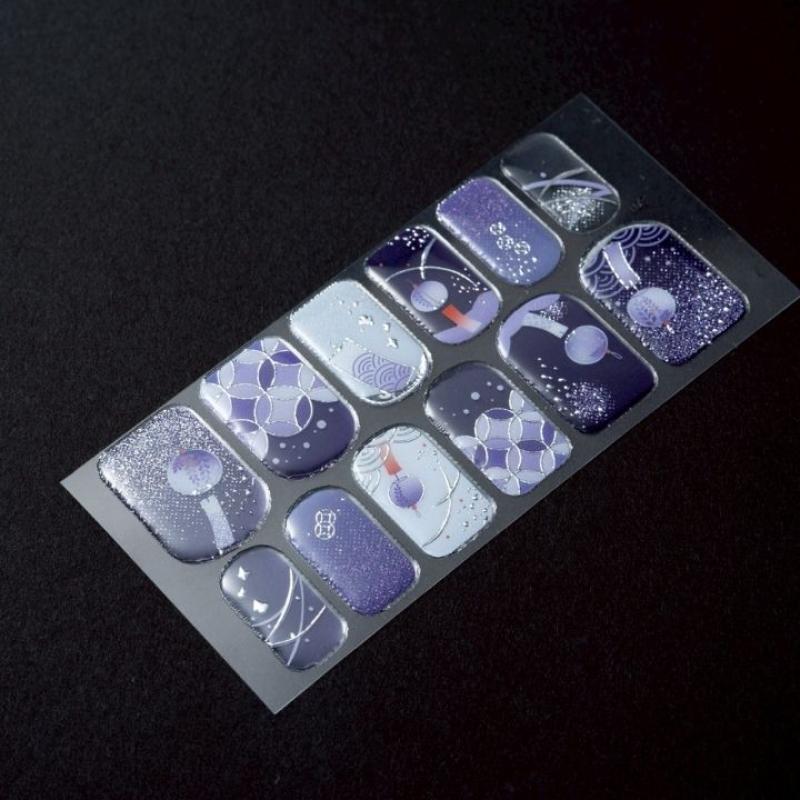 和風ネイルシール　Nail Sticker 清⾵明⽉(ロング)(LUNAKAさん)のメインイメージ