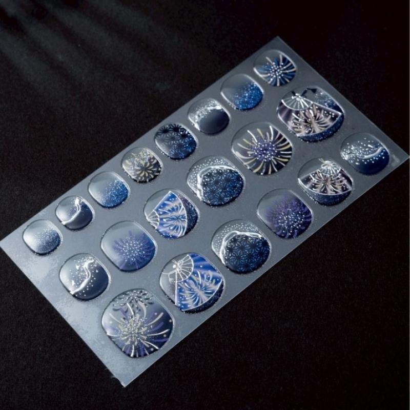 和風ネイルシール　Nail Sticker 匠・星彩夜空(ショート)(LUNAKAさん)のメインイメージ