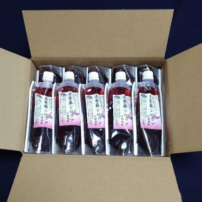 赤紫蘇シロップ６倍希釈 215ｇ　（10個）　しそジュースに(馨工房さん)のメインイメージ