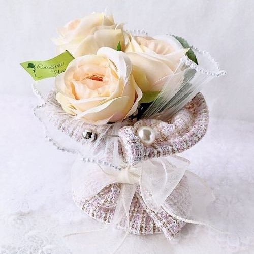 ツィードブーケ（S）（空気をきれいに・カタリーヌフラワー）AR-0503/Hφ18㎝(フルールちよさん)のメインイメージ