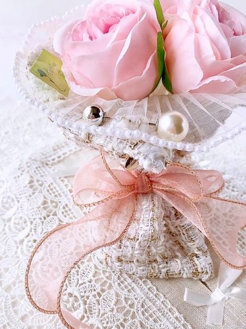 ツィードブーケ（S）（空気をきれいに・カタリーヌフラワー）AR-0504/Hφ18㎝(フルールちよさん)のメインイメージ