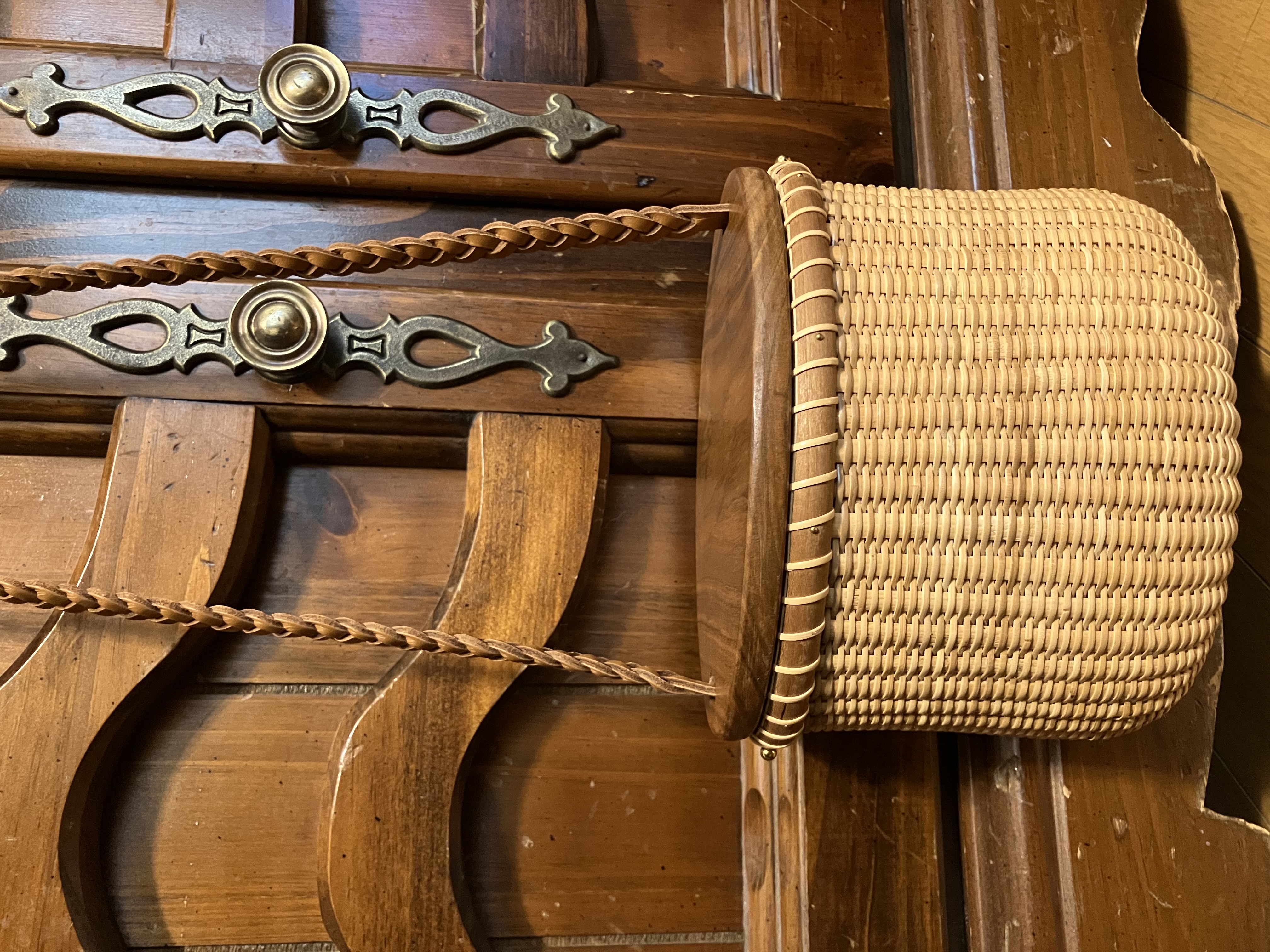 ナンタケットバスケット　ポシェット(アトリエ白鯨さん)のメインイメージ