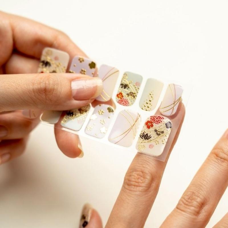 和風ネイルシール　Nail Sticker 吉松⽵梅(ロング)(LUNAKAさん)のメインイメージ