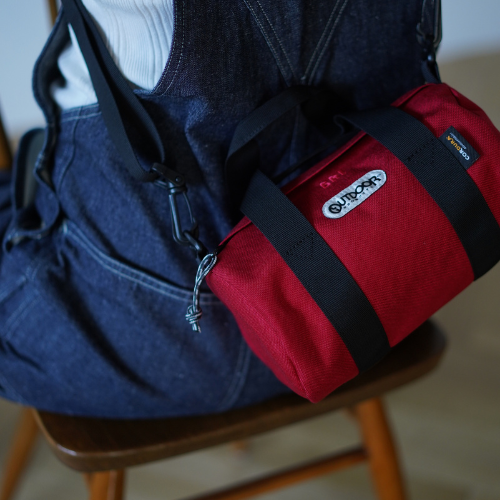 ＜MANU ＆ OUTDOOR PRODUCTS＞《刺繍入り》ロールボストン 　タンジェリン(MANUさん)のメインイメージ