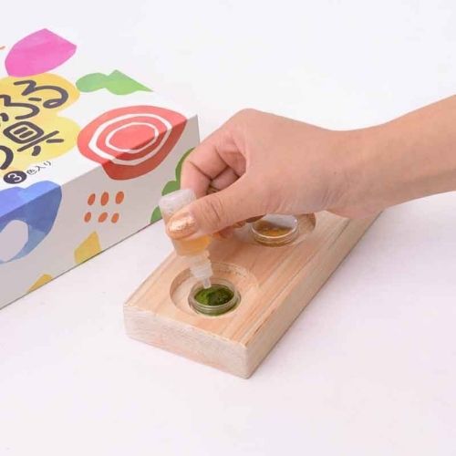 べじからふる絵の具（3色）セットのみ　ビーツ(赤)、かぼちゃ(黄) 、バタフライピー(青)(ラピスプライベートさん)のメインイメージ