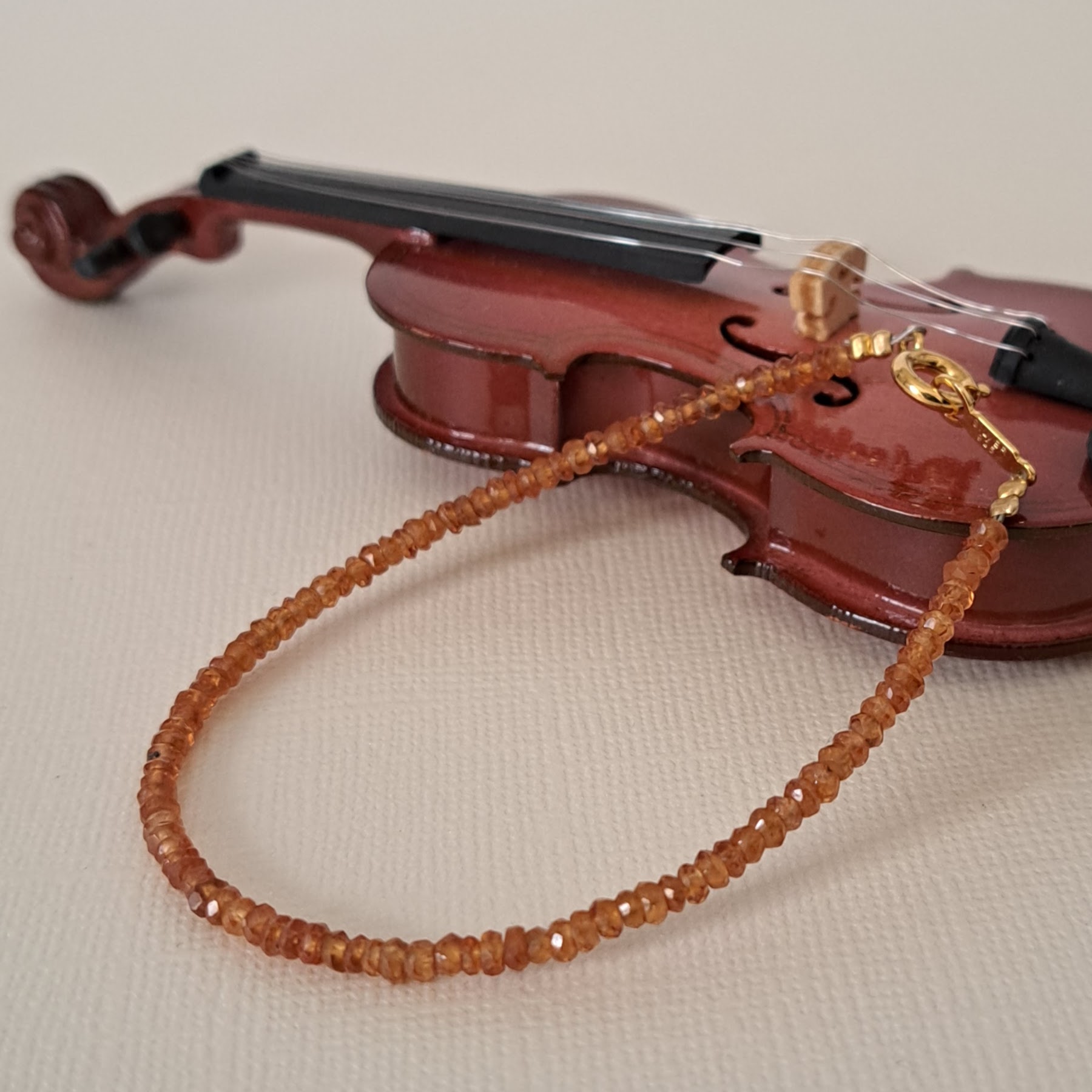 スペサルティンガーネット】ブレスレット UBL006(unupli jewelry
