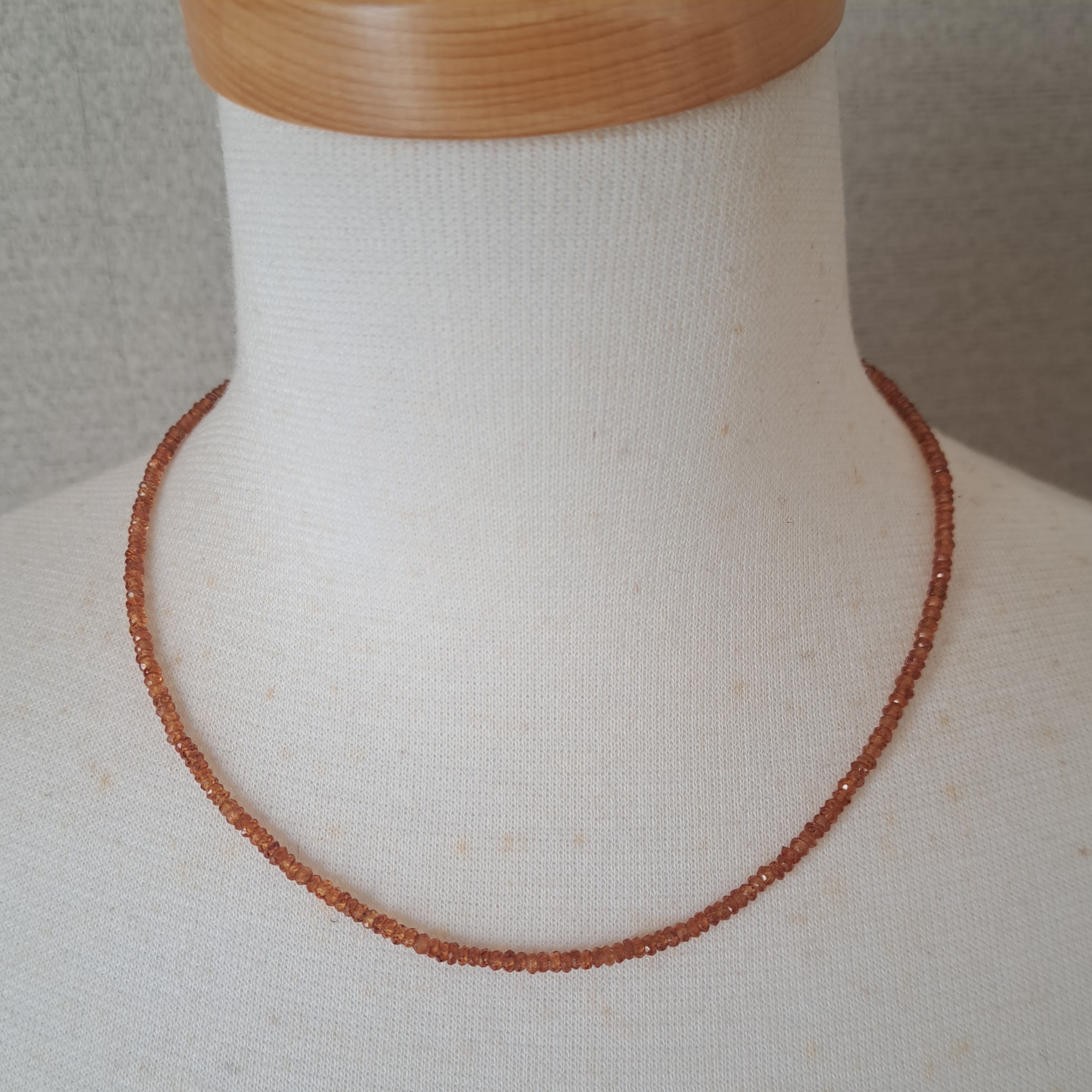 【スペサルティンガーネット】ネックレス UNE006(unupli jewelry ‐ウヌプリ ジュエリー‐さん)のメインイメージ