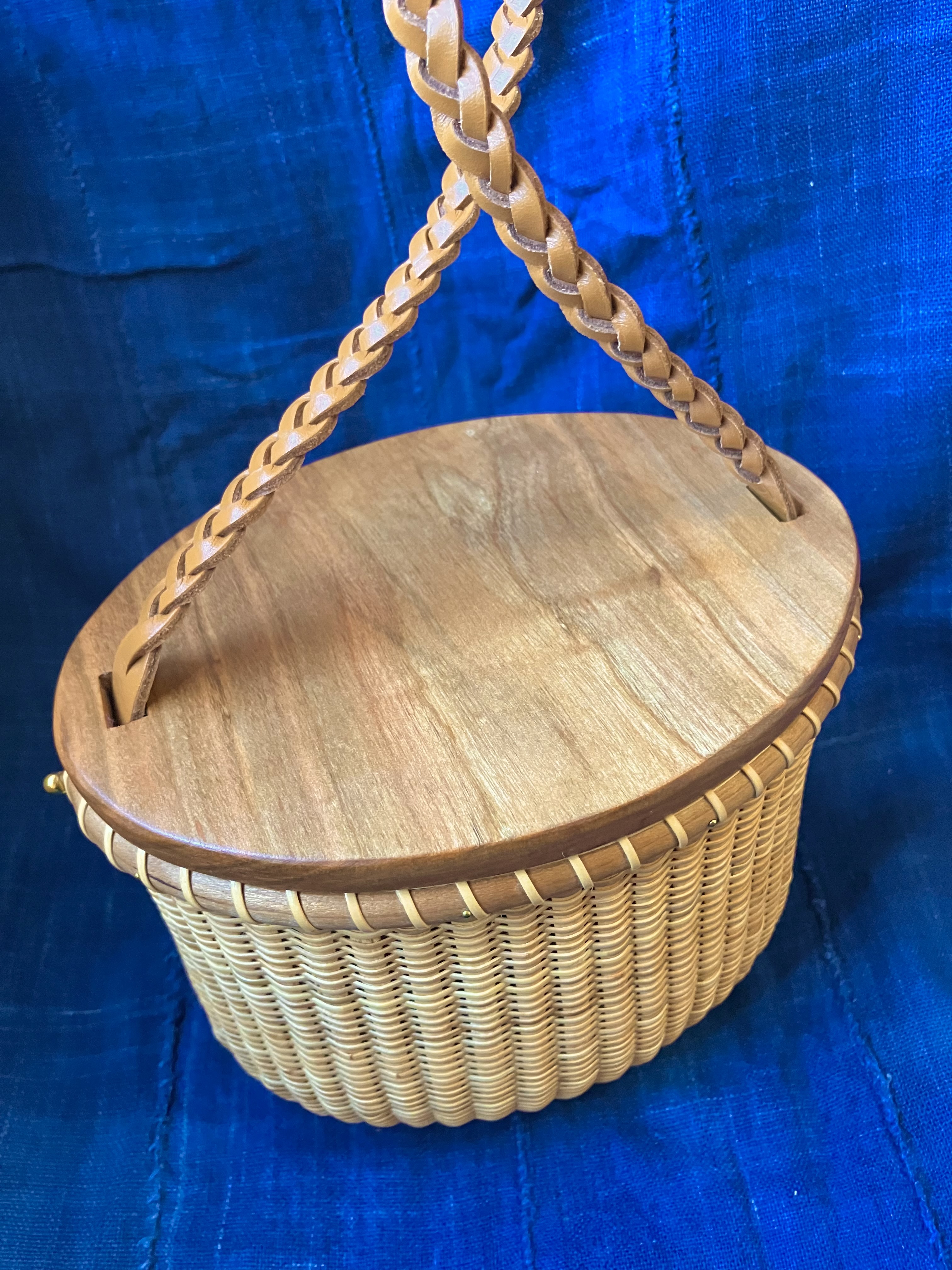 ナンタケットバスケット　ポシェット(アトリエ白鯨さん)のメインイメージ