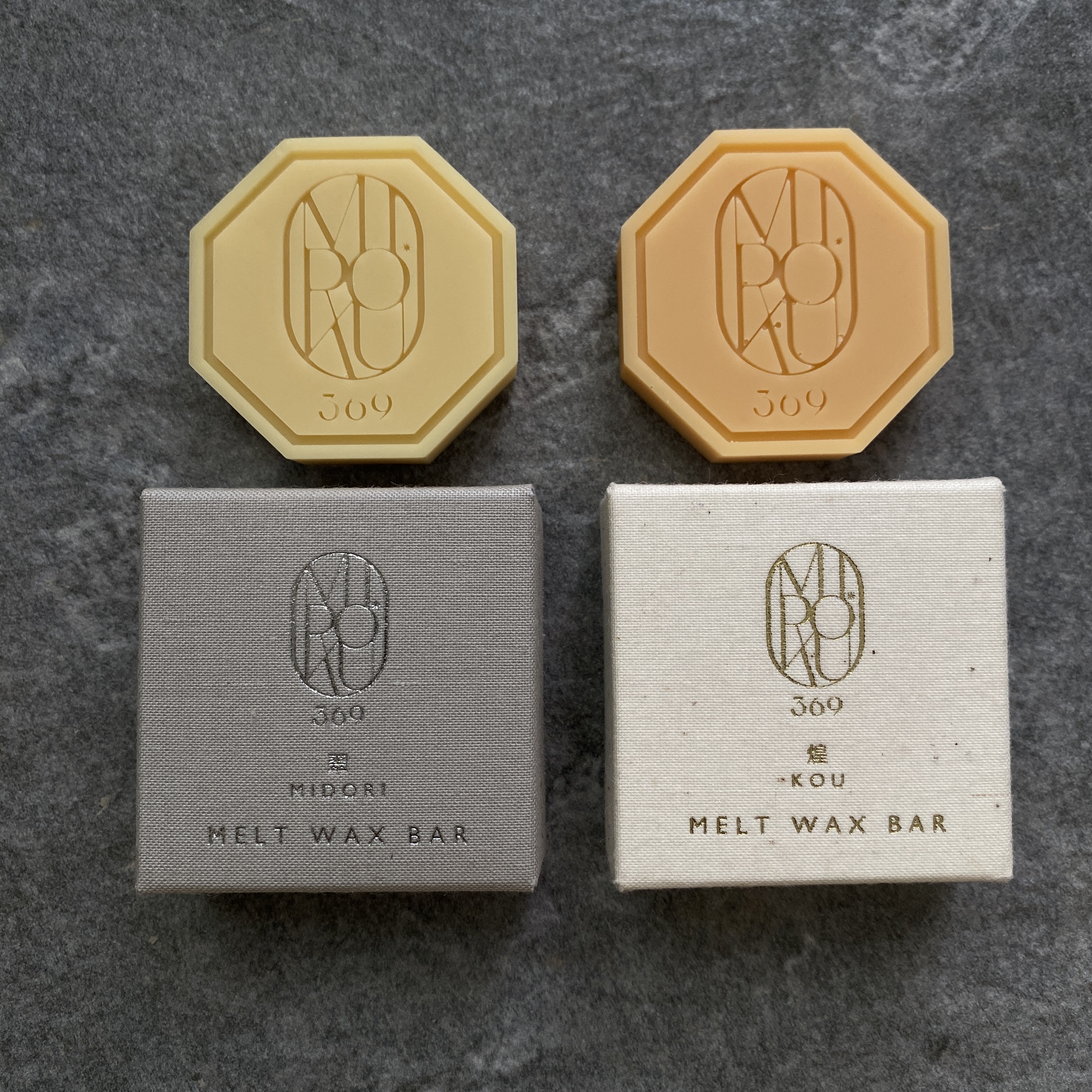 【アロマキャンドル】369 MELT WAX BAR 翠 - MIDORI -　おしゃれ 雑貨(MIROKU-369-さん)のメインイメージ