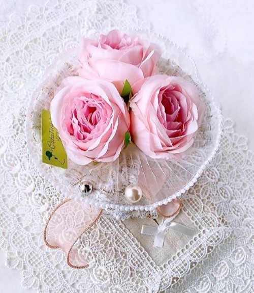 ツィードブーケ（S）（空気をきれいに・カタリーヌフラワー）AR-0504/Hφ18㎝(フルールちよさん)のメインイメージ