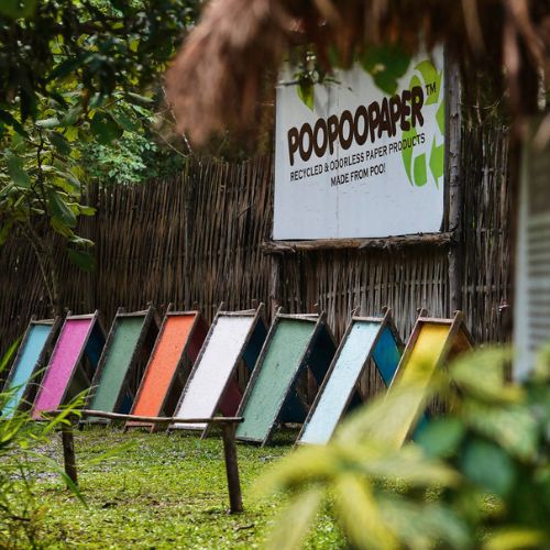 ぞうのうんちからできたエシカルな紙！ 『 poopoopaper 』　メモパッド　ブルー(SEPLUMO -セプルモ-さん)のメインイメージ