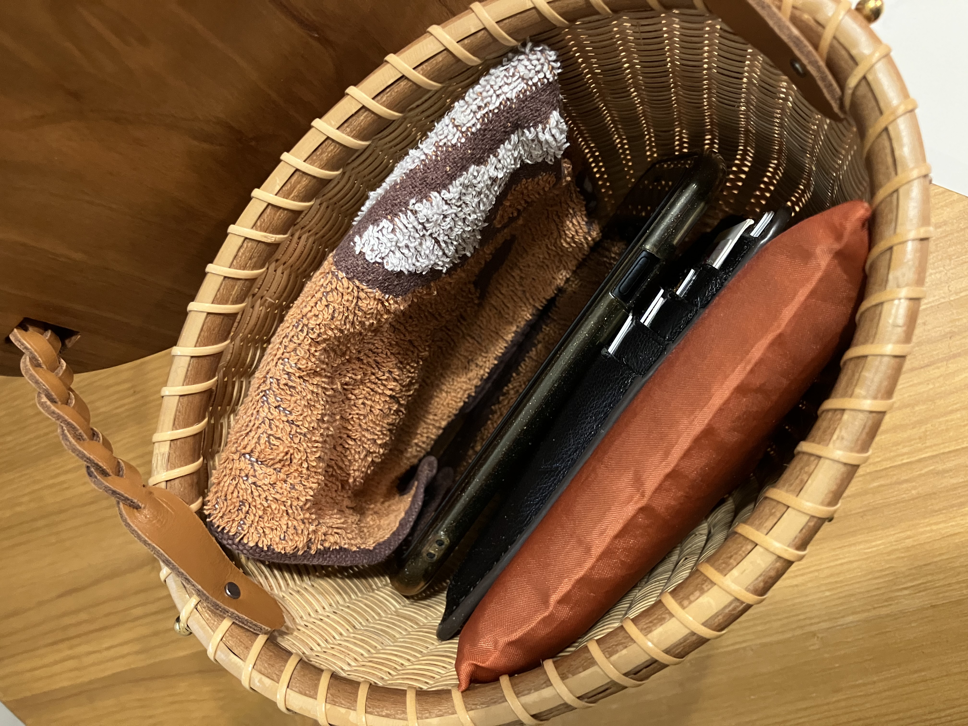 ナンタケットバスケット　ポシェット(アトリエ白鯨さん)のメインイメージ