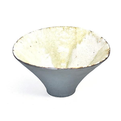 灰釉流し　朝顔鉢　日本製(姿月窯さん)のメインイメージ